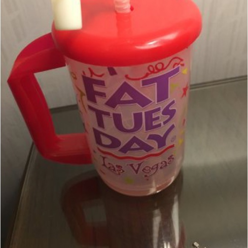 Fat Tuesday Las Vegas Plastic Reusable Drinking Cup Mug